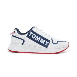 Tommy Jeans dámské bílé látkové tenisky Technical - 41 (020)